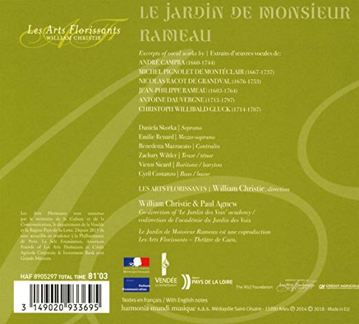 William Christie 라모와 동시대 작곡가들의 성악 작품 모음집 (Le Jardin de Monsieur Rameau)