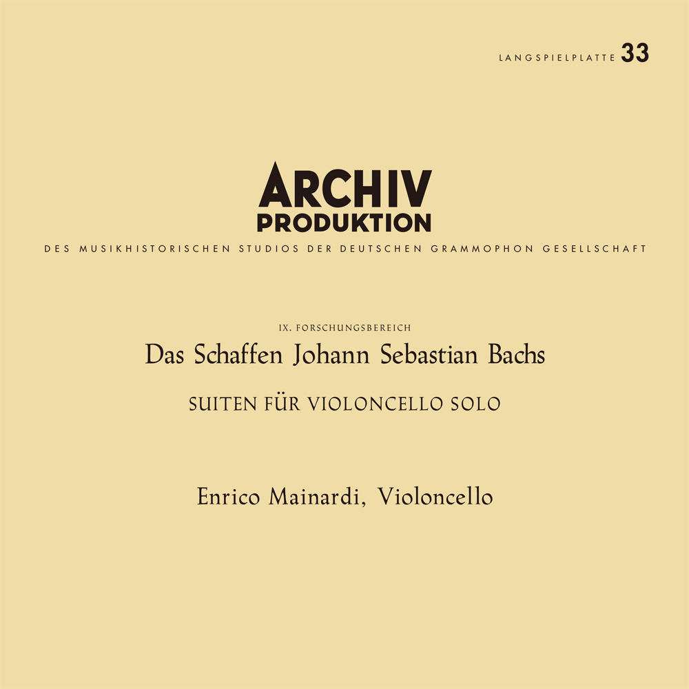 Enrico Mainardi 바흐: 무반주 첼로 모음곡 - 엔리코 마이나르디 (J.S.Bach: Cello Suite) [4LP 박스 세트]