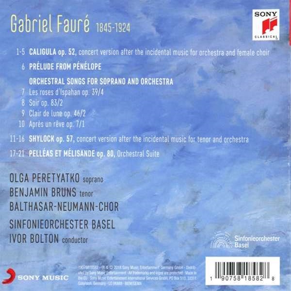 Ivor Bolton 포레: 관현악 반주의 가곡과 모음곡 - 시크릿 포레 1집 (The Secret Faure - Orchestral Songs & Suites)