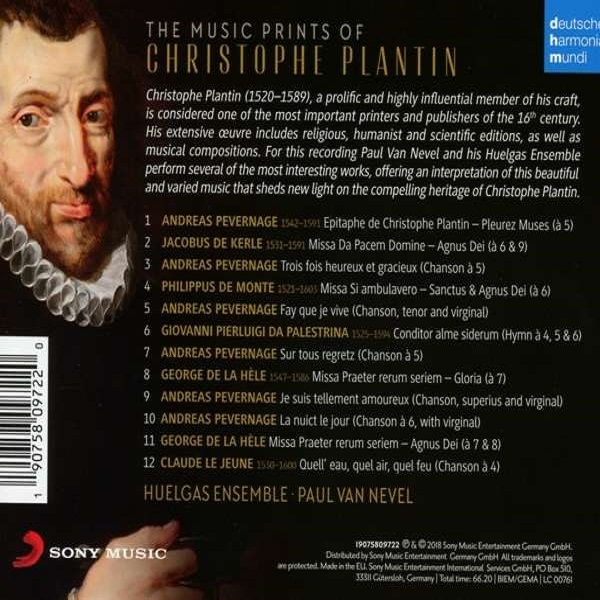 Paul Van Nevel 크리스토프 플랑탱 음악집 - 16세기 플랑드르 작품집 (The Music Prints of Christophe Plantin)