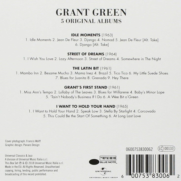 Grant Green (그랜트 그린) - 5 Original Albums