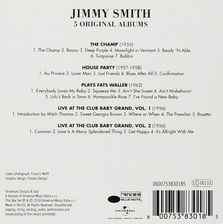 Jimmy Smith (지미 스미스) - 5 Original Albums Vol. 2 