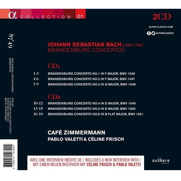 Cafe Zimmermann 바흐: 브란덴부르크 협주곡 전곡집 (Bach: Brandenburg Concertos Nos. 1-6 BWV1046-1051)