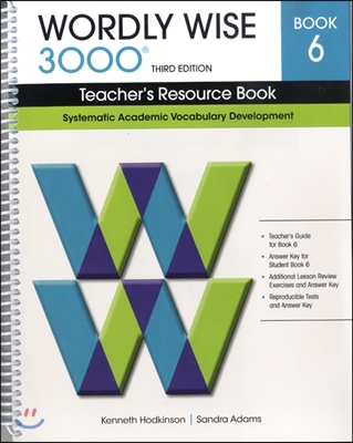 Wordly Wise 3000 : Book 06 Teacher's Resource Book, 3/E