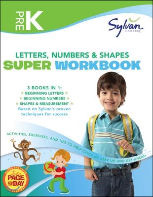 Pre-K Letters, Numbers &amp; Shapes Jumbo Workbook: 3 Books in 1 --Beginning Letters, Beginning Numbers, Shapes and Measurement; Ctivities, Exercises, and