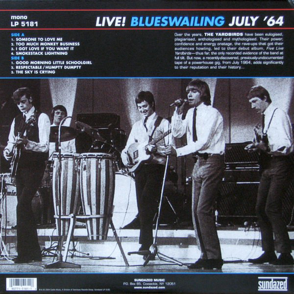 The Yardbirds (야드버즈) - Blueswailing - Live 1964 [LP]