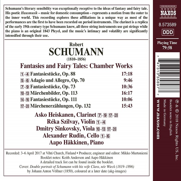 슈만 시대악기 연주반 - '환상과 동화' (Schumann: Chamber Works - 'Fantasies and Fairy Tales')