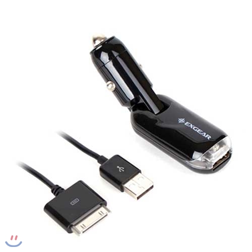 엑스기어 XGP672 차량용 아이폰/아이팟 전용 180도 회전 USB 충전기