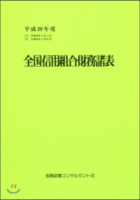 平29 全國信用組合財務諸表