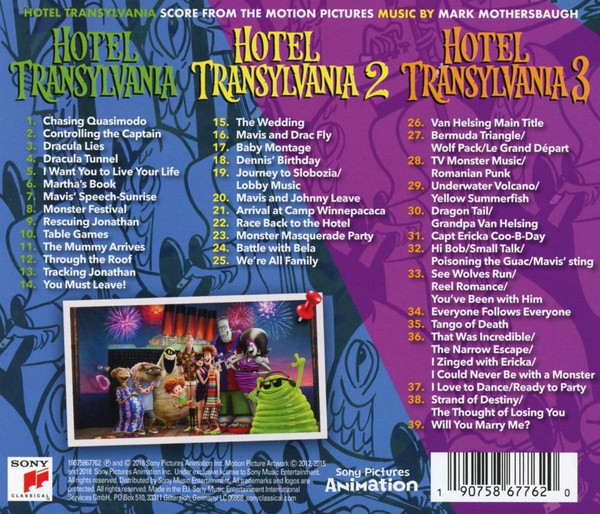 몬스터 호텔 1, 2, 3 영화음악 [스코어] (Hotel Transylvania OST Score From The Motion Pictures)