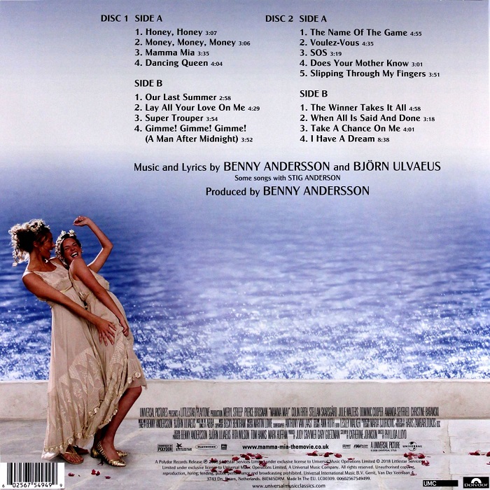 맘마 미아! 1 영화음악 (Mamma Mia! The Movie Soundtrack OST) [2LP]