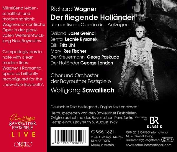 Wofgang Sawallisch 바그너: 오페라 '방황하는 네덜란드인' (Wagner: 'Der fliegende Hollander')  볼프강 자발리슈