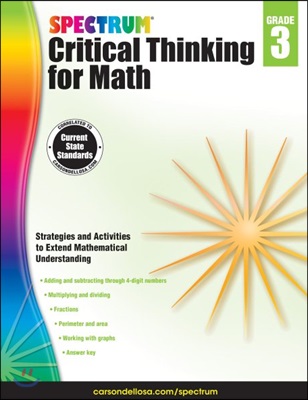 Spectrum Critical Thinking for Math, Grade 3