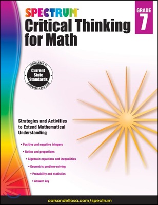 Spectrum Critical Thinking for Math, Grade 7