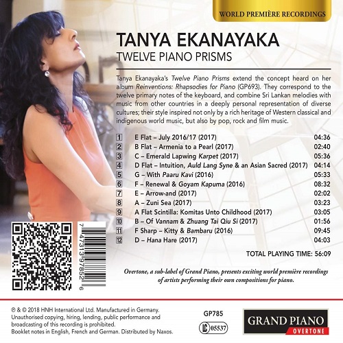 Tanya Ekanayaka 타냐 에카나야카: 12개의 피아노 프리즘 (Ekanayaka: Twelve Piano Prisms)