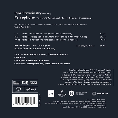 Andrew Staples 스트라빈스키: 오페라 '페르세포네' (Stravinsky: Persephone) 앤드류 스테이플스