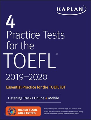 4 Practice Tests for the TOEFL 2019-2020: Listening Tracks Online + Mobile (Paperback)