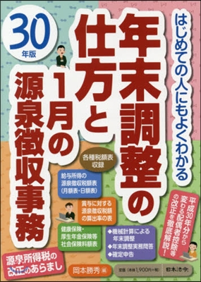 平30 年末調整の仕方と1月の源泉?收事