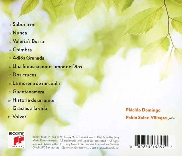 Placido Domingo 플라시도 도밍고 - 귀향 [기타 반주] (Volver)