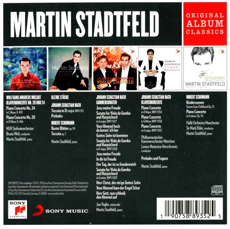 Martin Stadtfeld - Original Album Classics 마틴 슈타트펠트 5개 앨범 모음집