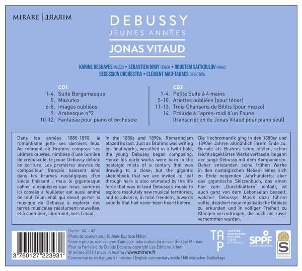 Jonas Vitaud 드뷔시: 젊은 시절 (Debussy: Jeunes Annees) 조나스 비타우드