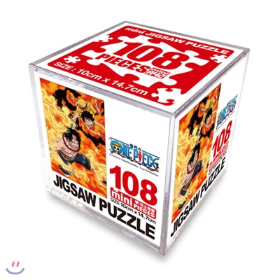 원피스 직소퍼즐 108PCS 미니 CUBE 에이스n루피