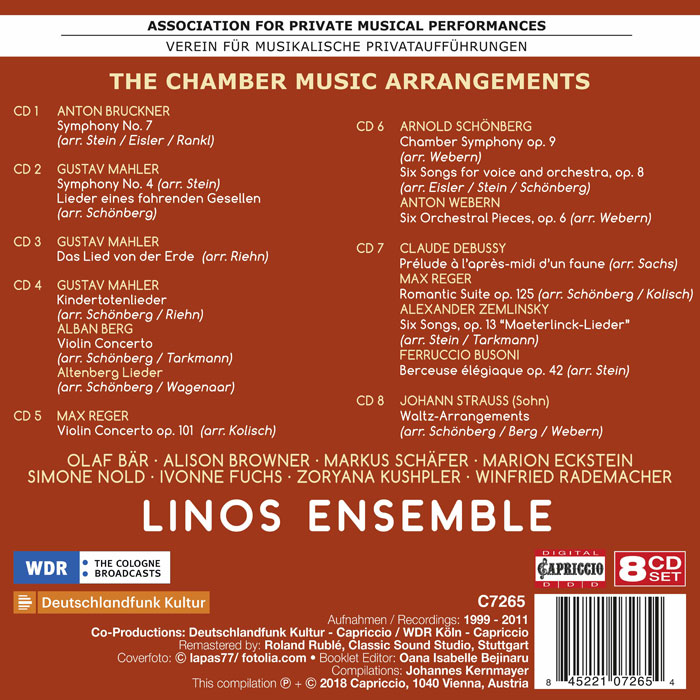 Linos Ensemble 실내악 앙상블로 듣는 브루크너, 말러의 교향곡 (Chamber Music Arrangements)