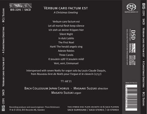 Masato Suzuki 바흐 콜레기움 재팬의 크리스마스 캐럴집 [아카펠라와 오르간 편곡 버전] (A Christmas Greeting - Verbum Caro Factum Est)