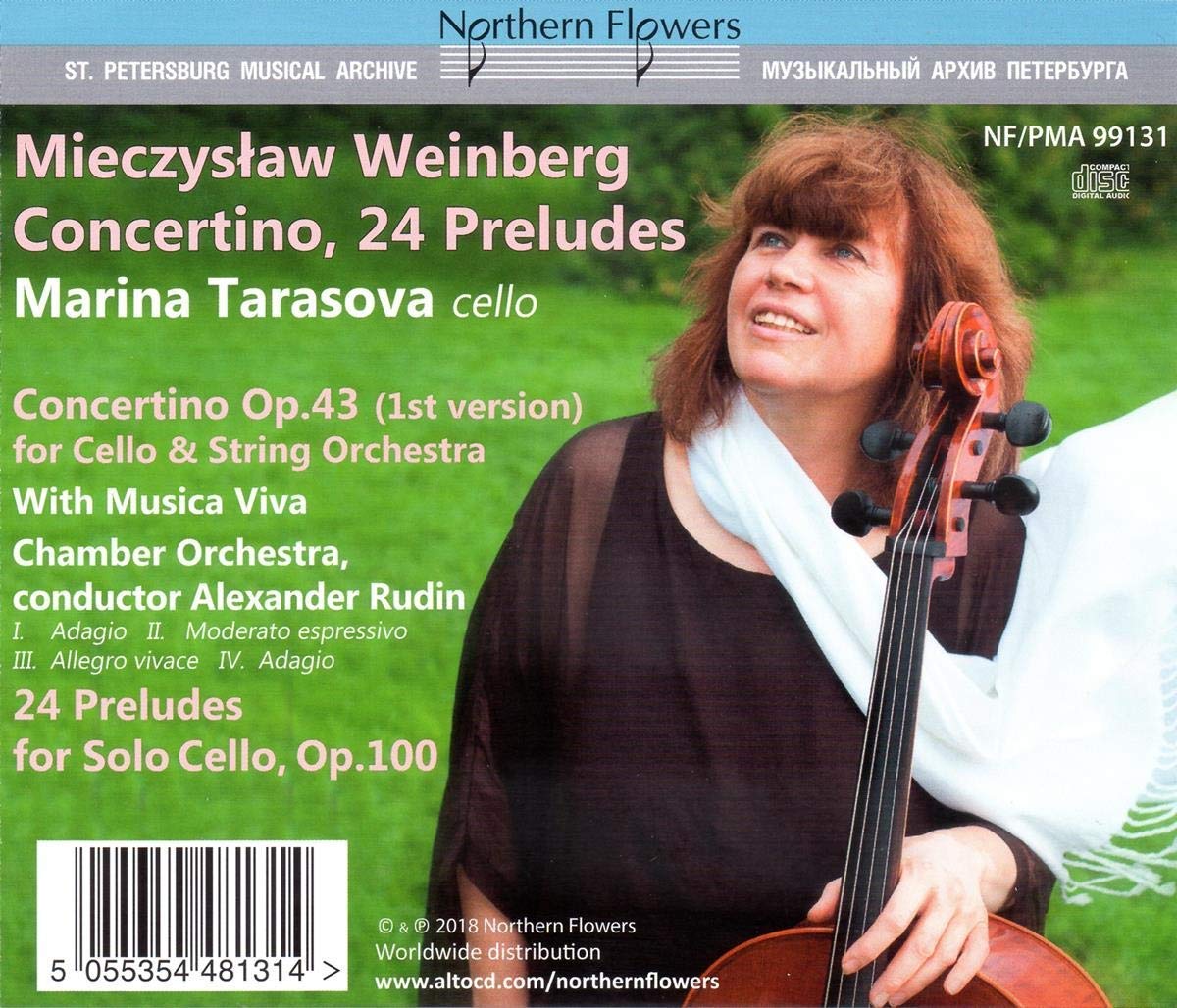 Marina Tarasova 바인베르크: 첼로 협주곡, 솔로 첼로를 위한 24개의 전주곡 (Weinberg: Concertino for Cello and String Orchestra, 24 Preludes for Solo Cello)