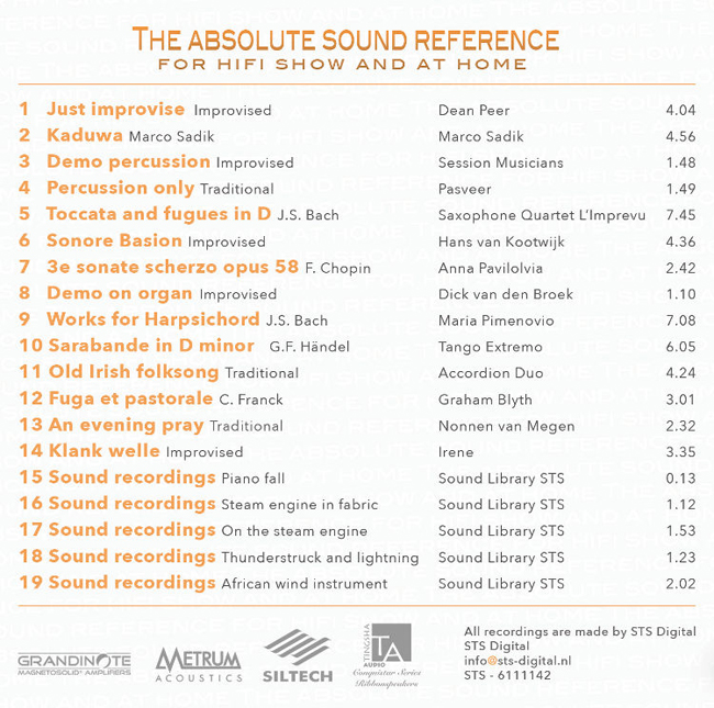 오디오파일 전문 레이블 STS Digital 컴필레이션 (The Absolute Sound Reference Vol.1)