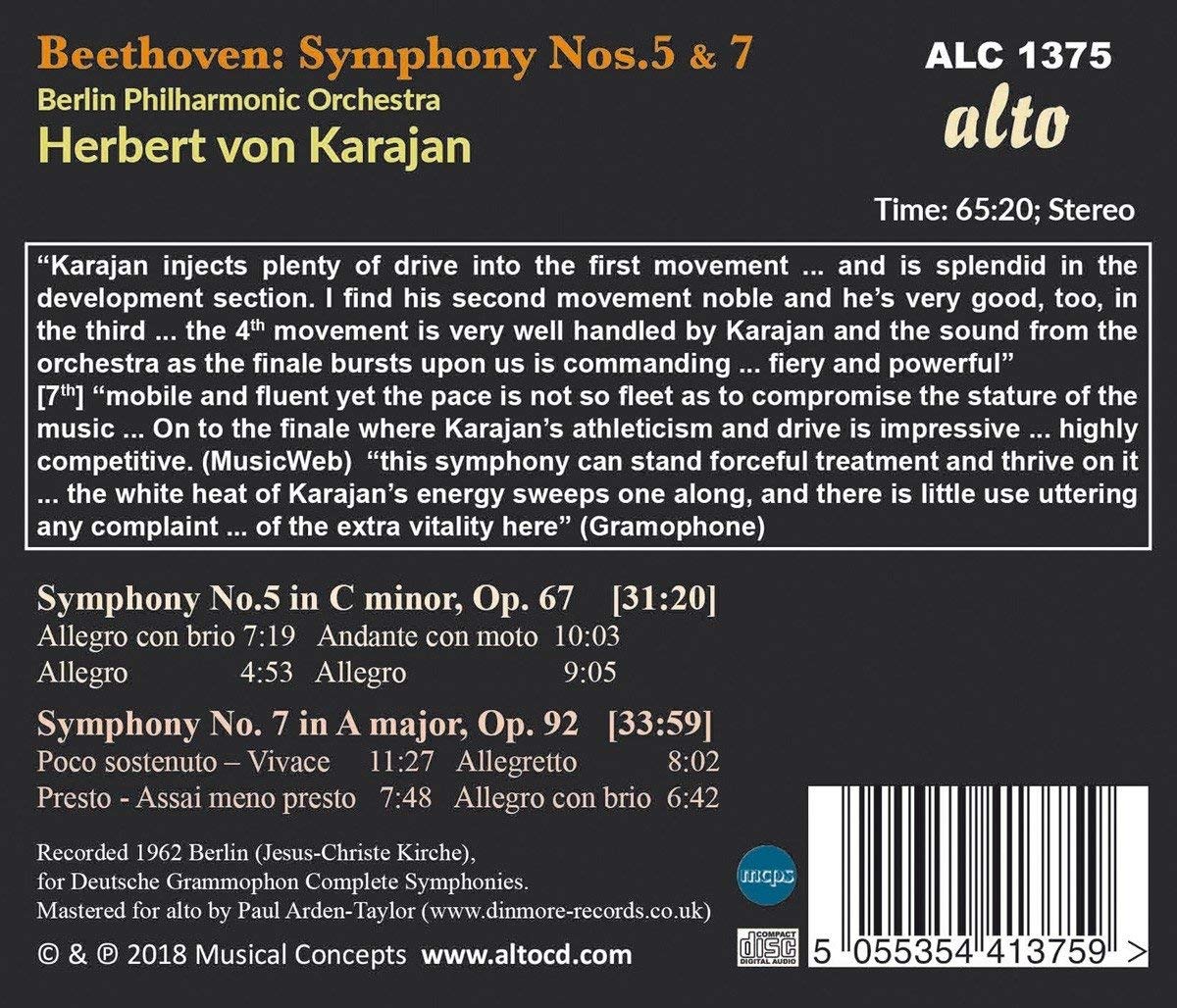 Herbert von Karajan 베토벤: 교향곡 5번, 7번 (Beethoven: Symphonies Nos. 5 & 7)