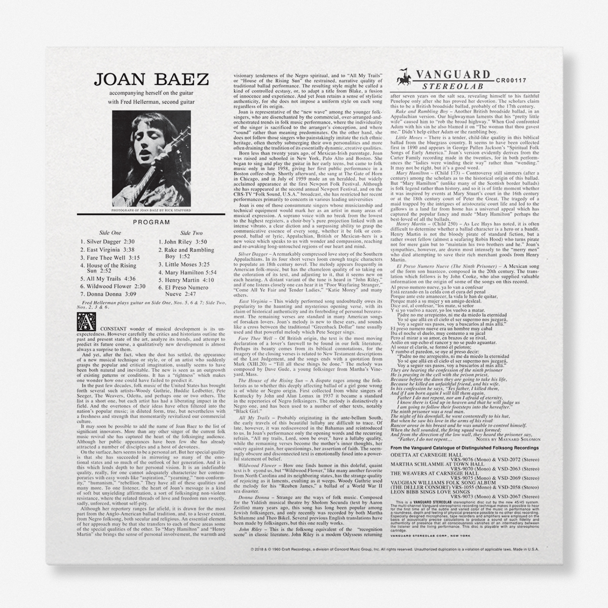 Joan Baez (존 바에즈) - 데뷔 앨범 Joan Baez [LP]