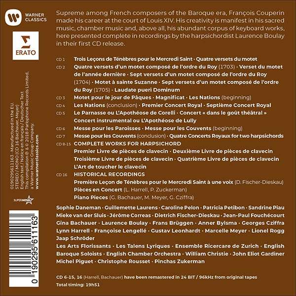 쿠프랭 탄생 350주년 기념 에디션 (Francois Couperin Edition) [16CD Boxset]