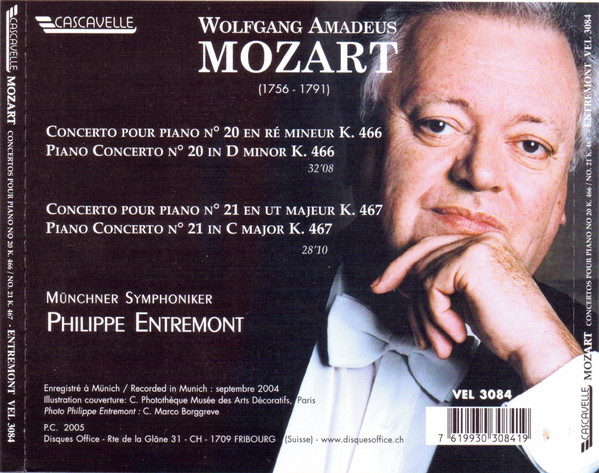 Philippe Entremont 모차르트: 피아노 협주곡 20, 21번 (Mozart: Piano Concertos No. 20 & 21)