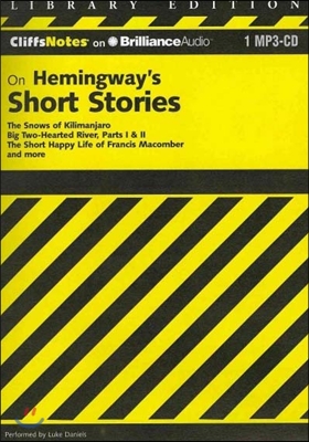 CliffsNotes on Hemingway's Short Stories