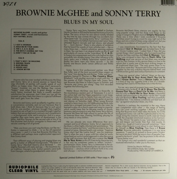 Blues　Soul　[LP]　Brownie　Mcghee　예스24　In　Sonny　Terry　My