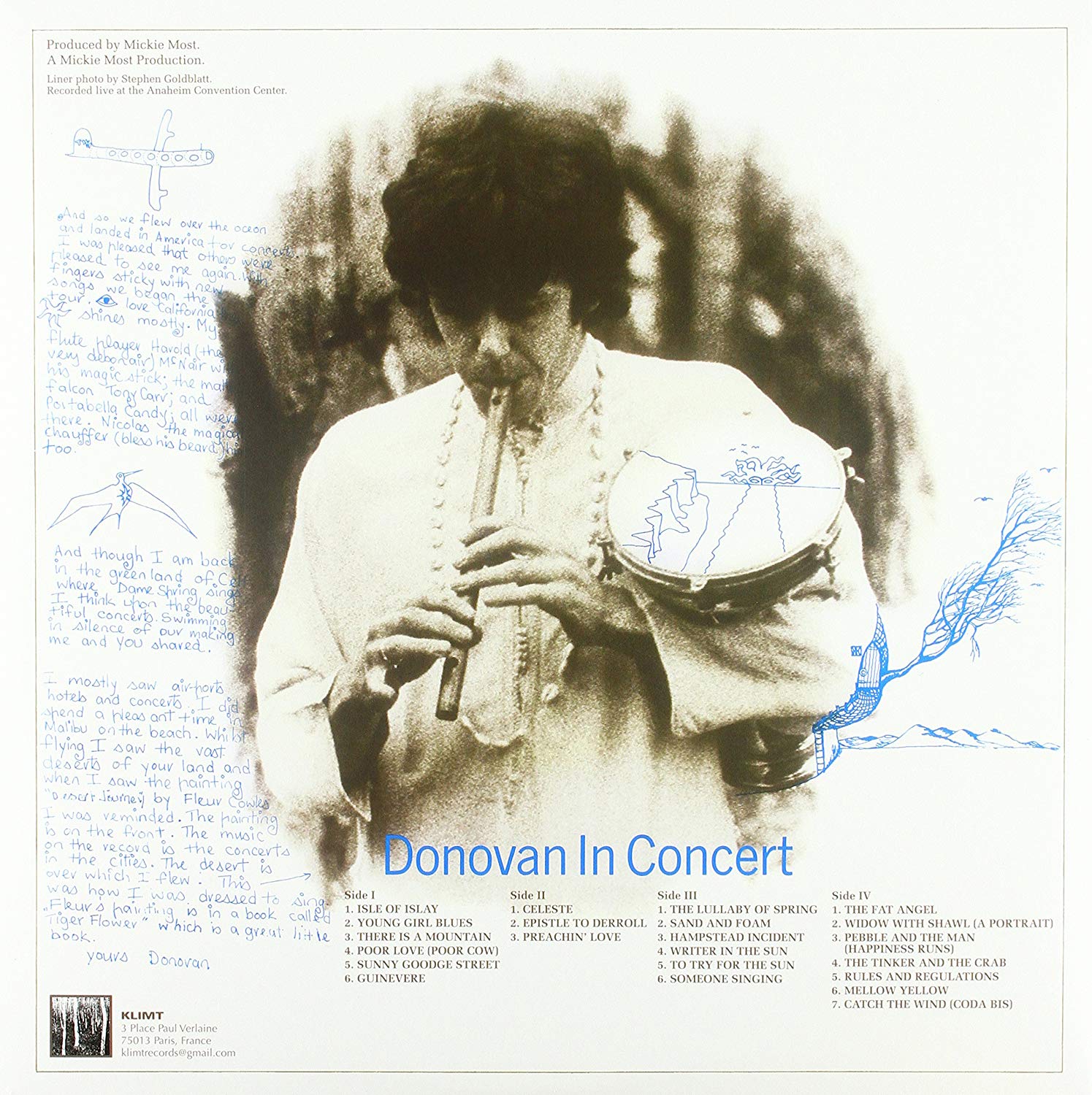 Donovan (도노반) - Donovan In Concert [블루 & 옐로우 컬러 2LP]