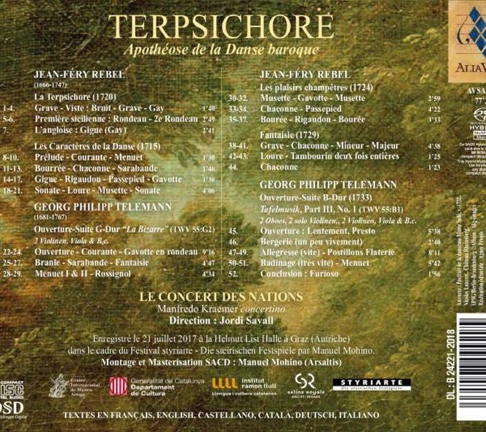 Jordi Savall 르벨 / 텔레만: 바로크 무곡 - 조르디 사발 (Terpsichore)