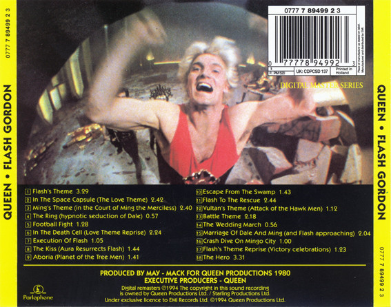 제국의 종말 영화음악 (Flash Gordon OST / Original Soundtrack by Queen)