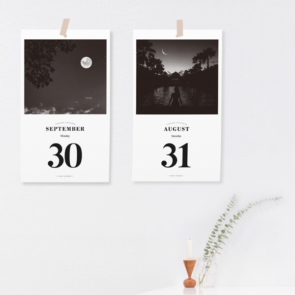 [365 days 일력] 2019 The Moon Daily Calendar