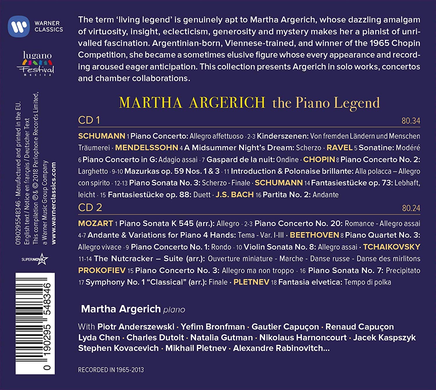 Martha Argerich 마르타 아르헤리치 명연주 모음집 (The Piano Legend) 