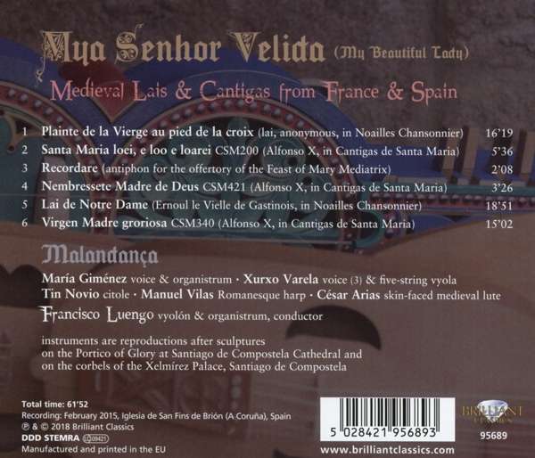 Francisco Luengo 중세 프랑스와 스페인의 시와 칸티가 (Mya Senhor Velida - Medieval Lais & Cantigas From France & Spain)