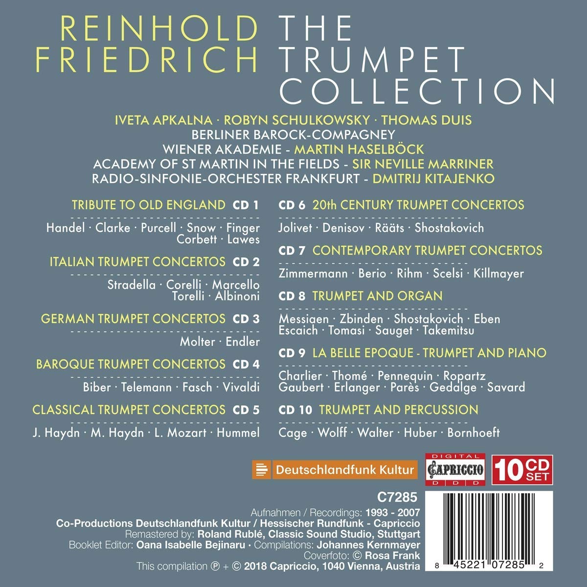 Reinhold Friedrich 라인홀트 프리드리히 트럼펫 작품 모음집 (The Trumpet Collection) 