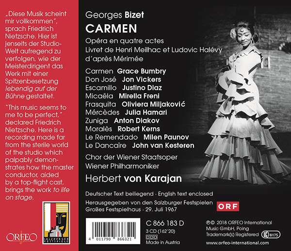 Herbert von Karajan 비제: 오페라 '카르멘' (Bizet: Carmen, WD 31) [3CD]
