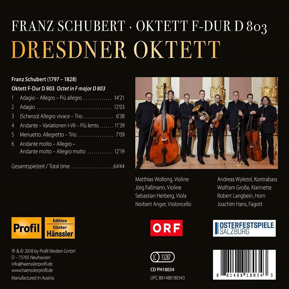 Dresdner Oktett 슈베르트: 현악기 8중주 (Schubert: Octet in F Major, Op. 166, D.803)