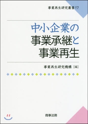 中小企業の事業承繼と事業再生