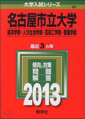 名古屋市立大學(經濟學部.人文社會學部.芸術工學部.看護學部) 2013