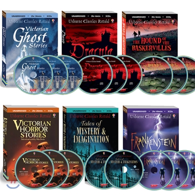 Usborne Classics Retold Mystery 6 Books set (17 Auido CDs 증정)