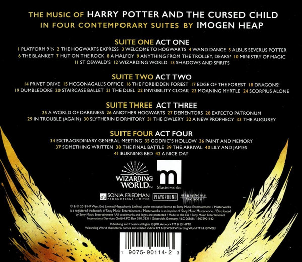 해리포터 시리즈 8번째 이야기 연극 음악 (The Music Of Harry Potter And The Cursed Child - In Four Contemporary Suites)