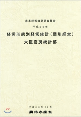 平28 經營形態別經營統計(個別經營)